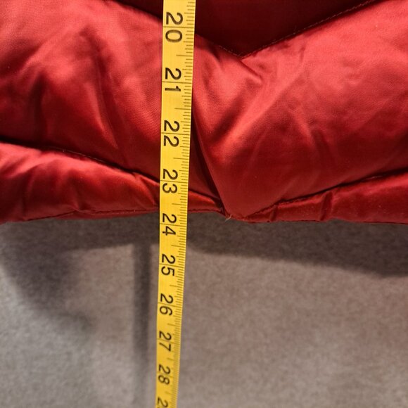 Eddie Bauer Down Puffer Vest Rust Zip Quilted Womens L Insulated Hiking Outdoors - Picture 5 of 9